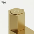 thumbnail image 5 of VIGO Nova Single Handle Single-Hole Bathroom Faucet in Matte Brushed Gold, 5 of 14