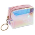 thumbnail image 1 of Coofit Coin Purse Short Holographic Zipper Closure Coin Pouch Coin Wallet Makeup Pouch, 1 of 7