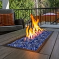 thumbnail image 4 of Pure Garden 10lb Fire Pit Glass Rocks, Cobalt Blue, 4 of 5