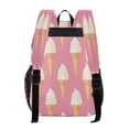 thumbnail image 3 of PVC Transparent Backpacks Clear Backpack for Travel and Outings Ice Cream Pattern, 3 of 7