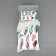 thumbnail image 1 of Ambesonne Feather Bedding Set 3 Pcs, Abstract Boho Art, Twin XL, Multicolor, 1 of 3