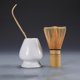 thumbnail image 1 of Juego de de Matcha, y soporte de Matcha japonés, juego de Matcha de cerámica tradicional, juego de y soporte de Matcha para del té G blanco Macarena Soporte para batidor Matcha, 1 of 8