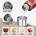 thumbnail image 3 of 20 Oz Pink Strawberry Plants Fruit Coffee Tumbler Double Wall Insulated Stainless Steel Water Bottle | Metal Reusable Thermoses Flask with Cup Cap | Leak & Sweat Proof with Anti-Dust Lid, 3 of 7