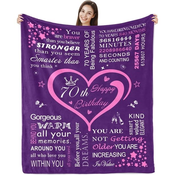 LHSHID 40th Birthday Gifts for Women Blanket 40th Birthday Gifts Ideas Birthday Gifts Throw Blanket Women 40th Birthday Gifts for Sister Wife Mom 40 Year Old Birthday Gift Ideas 30x40in