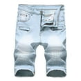 thumbnail image 1 of Meichang Distressed Denim Shorts for Men 2024 Prime Deals, Big and Tall Ripped Jean Shorts Stretchy Straight Leg Work Trunks Classic Slim Fit Short Jeans, 1 of 8