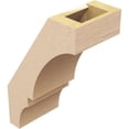 thumbnail image 5 of Ekena Millwork 5"W x 8"D x 12"H Balboa Rough Cedar Woodgrain TimberThane Knee Brace, Primed, 5 of 6