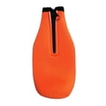 thumbnail image 2 of Funda aislante para botella de cerveza, funda enfriadora de botellas para 330ml, accesorios portátiles ligeros, chaqueta con cremallera para botella Naranja, 2 of 9