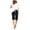 Black, variant on TinyBloomm Chub Rub Shorts for Women Women Summer Pants Plus Size High Waisted Shorts Lacing Beach Workout Pocket Five Point Pants, Size XXXXXL