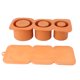 thumbnail image 2 of Bandeja de Cubitos de hielo ANGGREK Silicona Con Cilindro Hueco Naranja de Fácil Liberación, 2 of 7