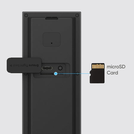 eufy Security - Smart Wi-Fi C30 2K Wireless Video Doorbell with 32GB MicroSD Card - Black