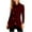 Wine, variant on Otntypg Womens Lightweight Asymmetrical Sweaters Cable Knit Long Sleeve Turtleneck Shirts Casual Fall Button Down Irregular Hem Tunic Sweater Tops Brown L
