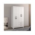thumbnail image 3 of Ropero Closet Moderno SKAL LIVING NT5005 4 Puertas y 2 Cajones Blanco, 3 of 7