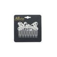 thumbnail image 2 of Allure Fancy Rhinestone Side Comb - Flower, 2 of 3