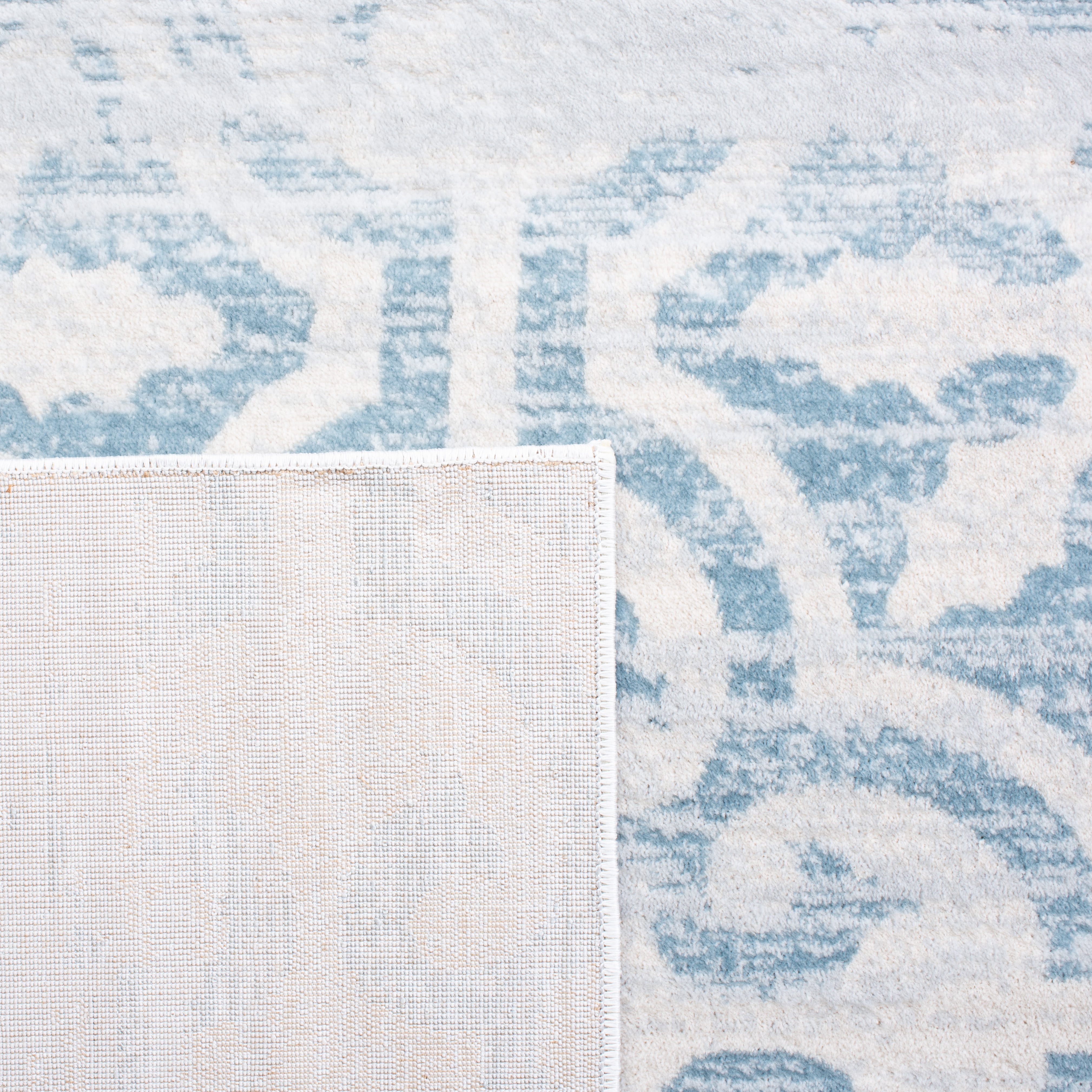 SAFAVIEH Martha Stewart Isabella Clover Area Rug, Turquoise/Ivory, 8' x 10'