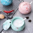 thumbnail image 4 of Sugar Bowl With Lid And Spoon, 14oz Sugar Dish, Sugar Bowls For Countertop, Salt Container-Pink, 4 of 8