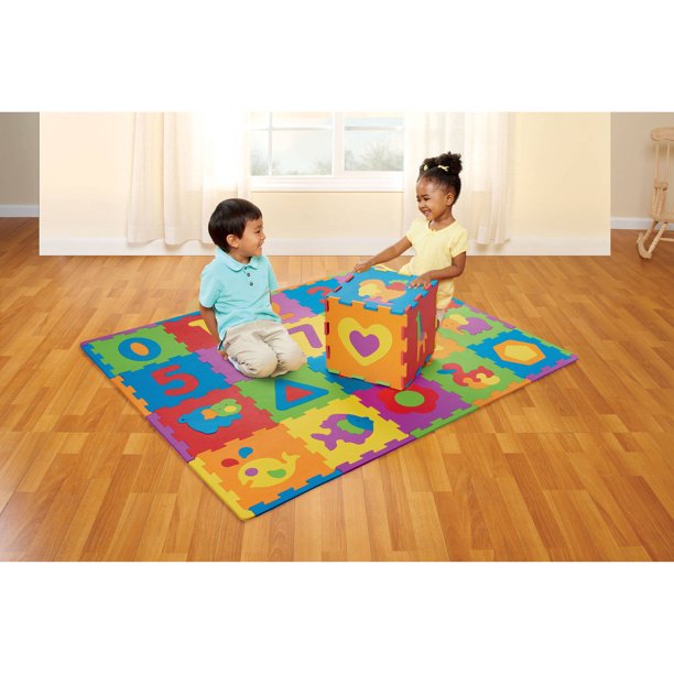 Spark, Create, Imagine Numbers, Shapes and Animals Foam Mat Walmart