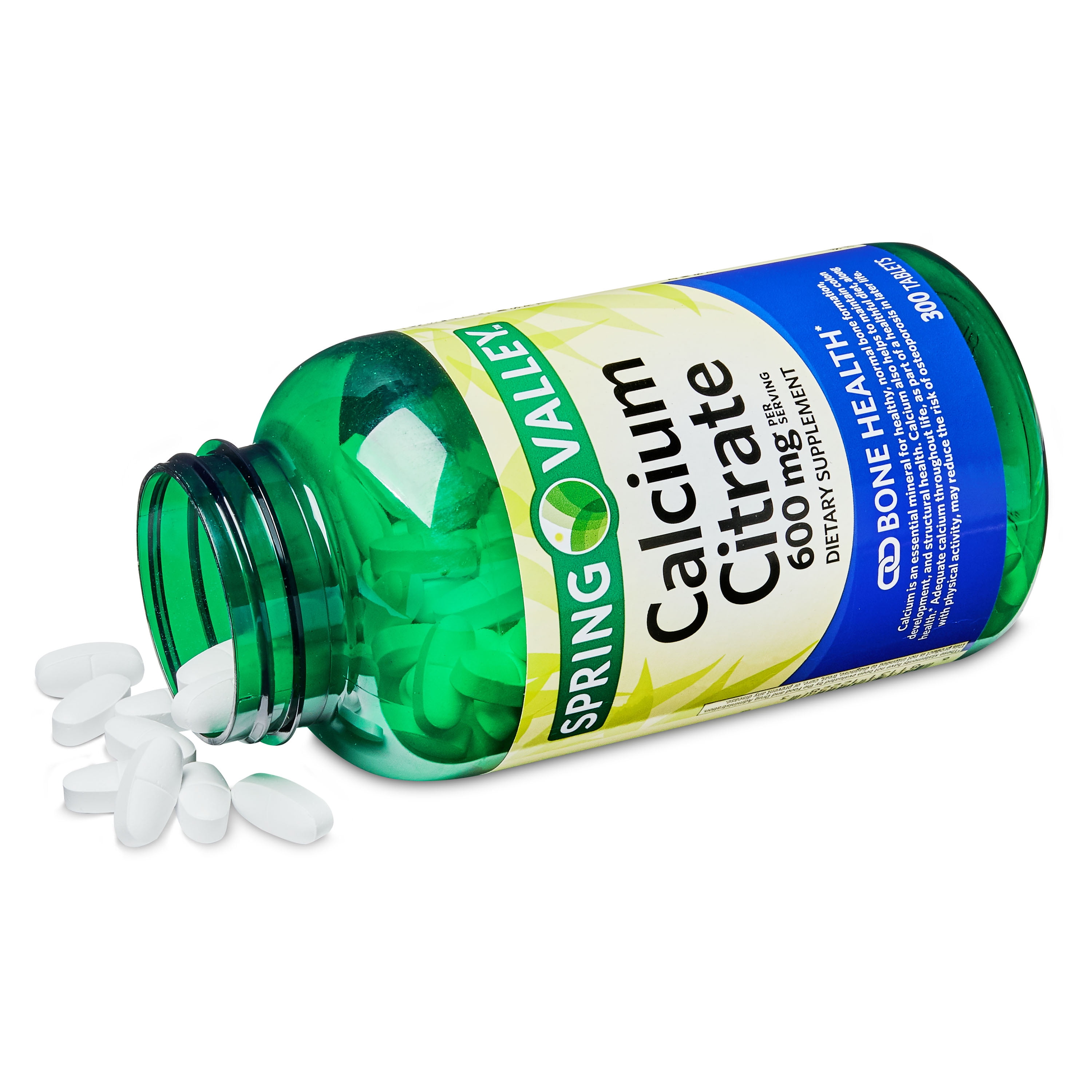Spring Valley Calcium Citrate Tablets, 600 mg, 300 Count - Walmart.com - Walmart.com Spring Valley Calcium Citrate Tablets, 600 mg, 300 Count - Walmart.com - Walmart.com