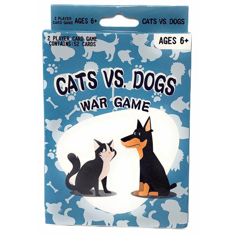 Boston Novelties Card Games Crazy 8s Fish Cats vs Dogs War Game, 3-Pack 