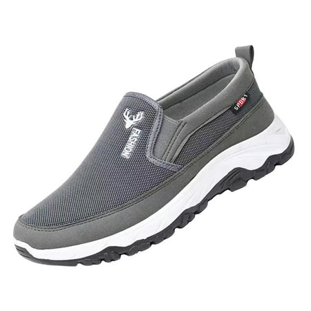 

Men s Slip on Sneakers Breathable Athletic Performance Walking Shoes Low Top 41