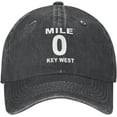 thumbnail image 3 of Mile 0 Key West Baseball Cowboy Hat Adjustable Trucker Hat, 3 of 9
