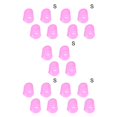 thumbnail image 1 of maskred 1/2/3/5 4pcs Left Hand Fingertip Protector Ukulele Guitar Fingertip Silicone Protective Pink S 5PCS, 1 of 6