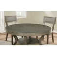 thumbnail image 4 of Furniture of America Juniper Bottom Shelf Round Wood Dining Table, Gray, 4 of 6