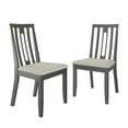 thumbnail image 3 of Castle Place Contemporary Wooden Dining Chair,Set of 2, Grey, 3 of 8