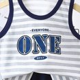 thumbnail image 4 of mgoYE 9 Month Baby Girl Clothes Toddler Boys 2-piece Tank Top and Shorts Set Summer Clothes Cotton Shirts and Shorts Kids Outfits|Dark Blue 3-6 Months, 4 of 6