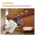 thumbnail image 5 of Battery-Free Wireless Remote Control Night Light - Portable Wall Light with Adhesive Backing, Energy-Efficient, Adjustable Brightness & Timing Settings, Ideal for Kitchen, Bedroom, Warm light, 5 of 7
