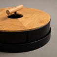thumbnail image 3 of Divided Serving Tray with Bamboo Lid, Sectional Platter for Table Events, 3 of 7