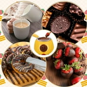 Wallfire Electric Chocolate Melting Pot, Melting Pot Chocolate Fondue Melting Machine With Double Pot Kitchen,Candy Melts Candy And Chocolate Melting Pot,Yellow