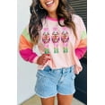 thumbnail image 2 of Cozy and Fashionable Holiday Top - Pink Sequin Nutcracker Colorblock Design | [ZhiHiMeRi] | (US 8-10)M, 2 of 9