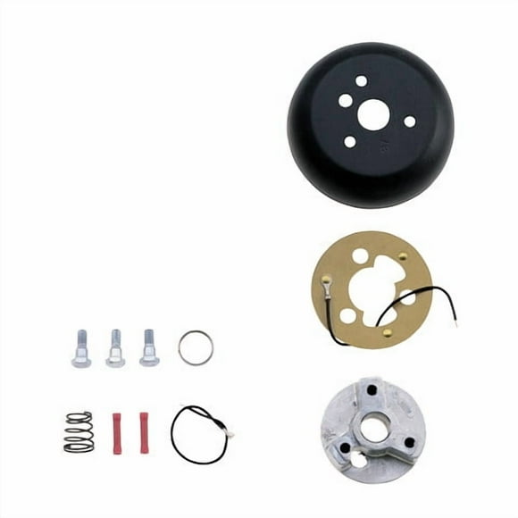 Grant Steering Wheel 415 Challenger Series; 13-1/2 Inch Diameter; 4 Spoke; Black Foam Cushion Grip; Matte Satin Silver Powder Coat Steel Dual-Plane Spokes; Without Cruise Control Buttons/Holes