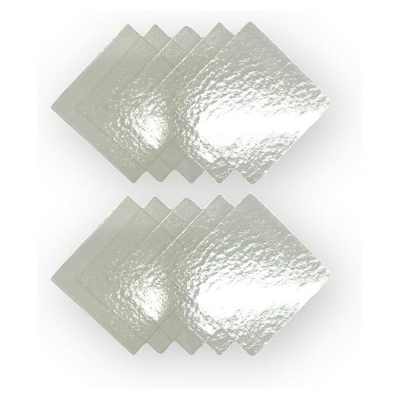 COE 96 6in Fusible Glass Squares - 10 Pack by