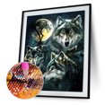 thumbnail image 2 of Wdftyju Lobo nocturno DIY taladro redondo diamante pintura bordado Kits costura conjunto punto de cruz mosaico arte artesanía decoración del hogar regalo Wdftyju 2lt1el7su7cl1me1, 2 of 8