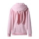 thumbnail image 1 of Hombres Casual Solid Pullover Conejo Orejas Con Capucha Fleece Bolsillo Sudadera Con Capucha Pompotops  oipoqjl15839, 1 of 3
