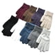 thumbnail image 5 of Guantes de punto de color liso para hombre y mujer, guantes cálidos de cinco dedos con forro polar grueso y elástico de lana para estudiantes, Otoño e Invierno, 5 of 5