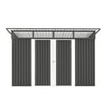 thumbnail image 3 of Uforic 9x4 FT Outdoor Storage Shed with Acrylic Windows, Secure Access Lock for Bike Garden Patio Dark Gray, 3 of 9