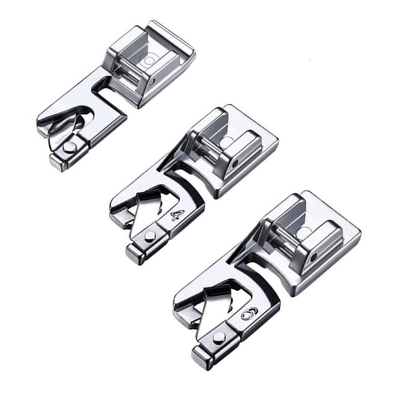 Hemming Foot Pack 3mm 4mm 6mm Many Purpose Sewing Machine Attachment