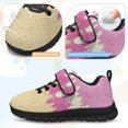 thumbnail image 6 of Psesaysky Biscuit Pattern Printed Shoes for Children Girls Hook & Loop Breathable Comfortable Sneakers Casual Shoes Size 11-15, 6 of 7