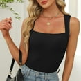 thumbnail image 2 of Plebaso Women's Ribbed Tank Tops Square Neck Sleeveless Slim Tanks Summer Beach Casual Tee for Women, 2 of 6