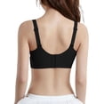 thumbnail image 4 of Ovbmpzd Black Womens Everyday Bralette Bras for Women Mesh Breathable Lace Bras Sexy No Underwire Underwear Bras,40, 4 of 4