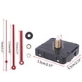 thumbnail image 5 of BQBQERT Wall Clock Movement Mechanisms Battery Powered Repair Parts Replacement with Long Hands, 5 of 13