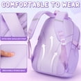 thumbnail image 4 of 3-Piece Cute Backpack Set with Insulated Lunch Bag & Pencil Case, Blue & White, 4 of 7