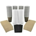 100 Pack 12 Oz [8, 16, 20 Available] Disposable Hot Paper Coffee Cups