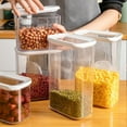 thumbnail image 6 of Clear Food Storage Container,Plastic Multigrain Storage Transparent Sealed Cans for Snack Dried Nuts Storage Food Keeper,Plastic Kitchen Refrigerator Food Box Kitchenware, 6 of 7