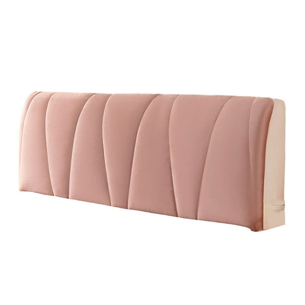 Naiovety Evite que el polvo y la suciedad se acumulen en el cabecero con funda de cabecera de cama elástica de alta elasticidad Decoración del hogar rosa