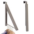 thumbnail image 1 of Hold N' Storage Tringle de Valet Rétractable par-Dessus la Porte pour Vêtements - Organisateurs Suspendus - Nickel Satiné - Métal, 1 of 7