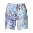 thumbnail image 4 of Lsque Mens Swim Trunks Bird Butterfly Stripe Pattern - Bathing Suit Compression Liner - Beach Swim Shorts Swimwear - (S-3XL) - Stretch Quick Dry -Large, 4 of 9