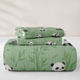 thumbnail image 5 of jejeloiu Cute Animals Bed Spread Queen Kids,Kawaii Print Queen Coverlet Set For Girls,3pcs, 5 of 7
